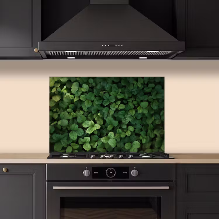 Spatscherm keuken - Groen - Bladeren - Kartel - Zonlicht — 2