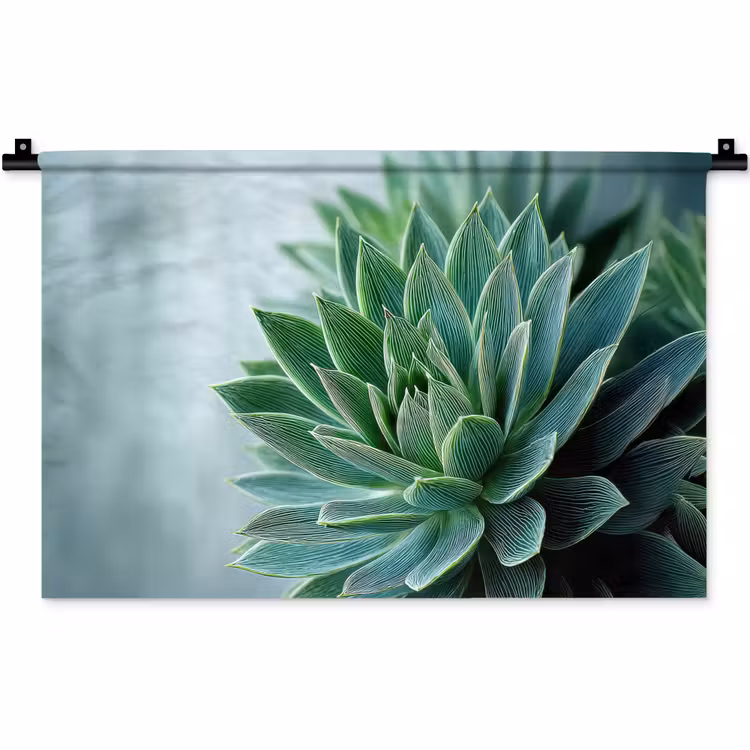 Wandkleed - Vetplant - Bladeren - Groen - Wazig — 1