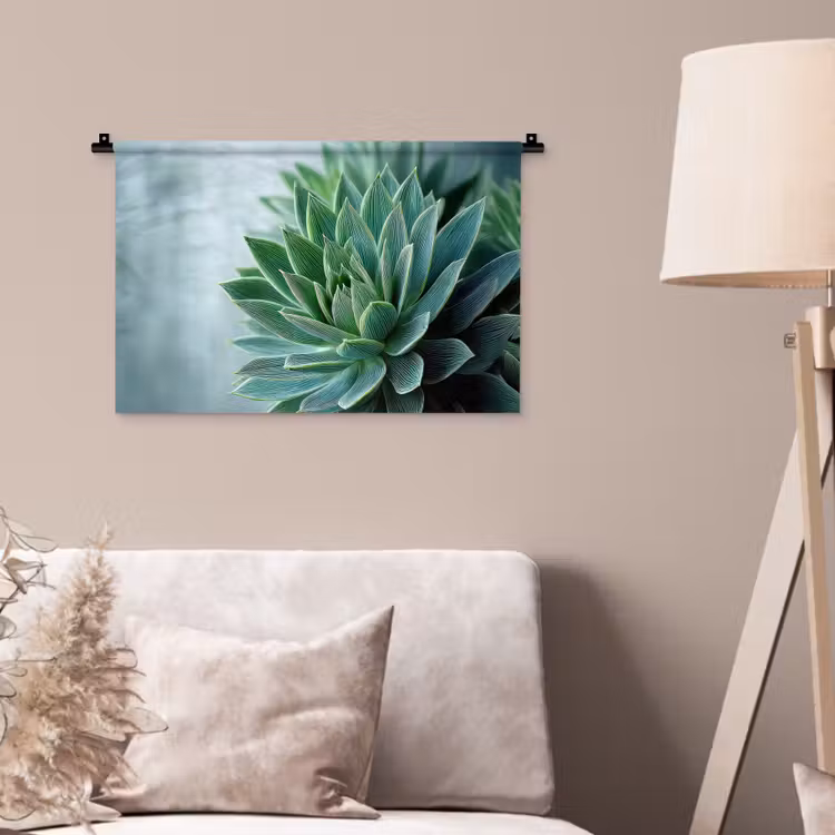 Wandkleed - Vetplant - Bladeren - Groen - Wazig — 2