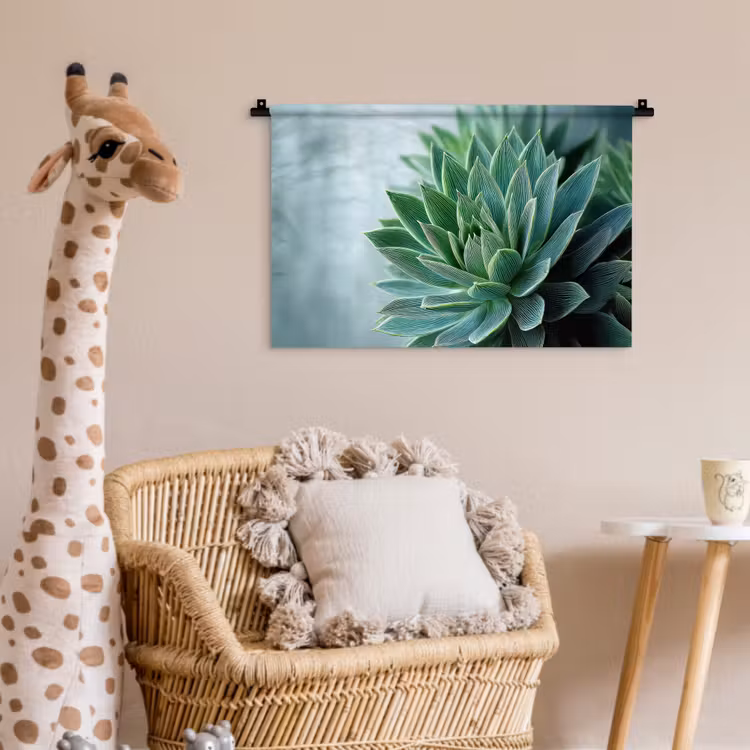 Wandkleed - Vetplant - Bladeren - Groen - Wazig — 5