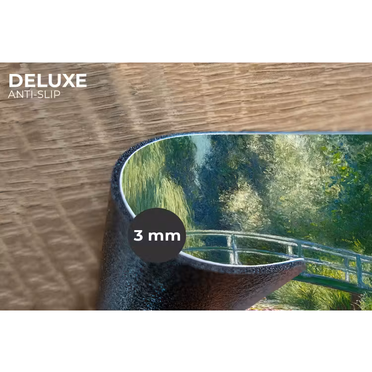 Placemat - 6 stuks - Brug - Hout - Vijver - Waterlelies — 4