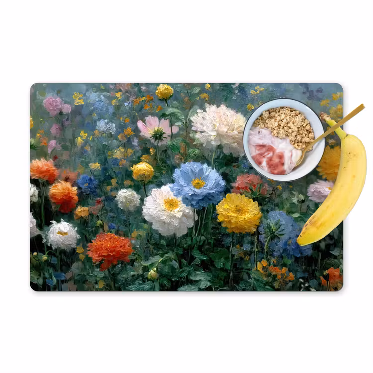 Placemat - 6 stuks - Close-up - Veld - Bloemen - Kleurrijk — 1