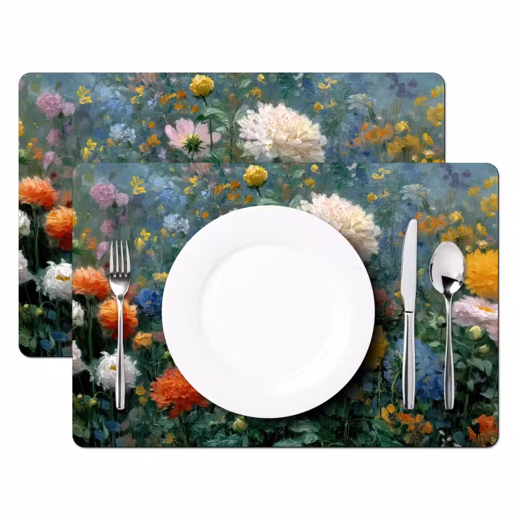 Placemat - 6 stuks - Close-up - Veld - Bloemen - Kleurrijk — 2
