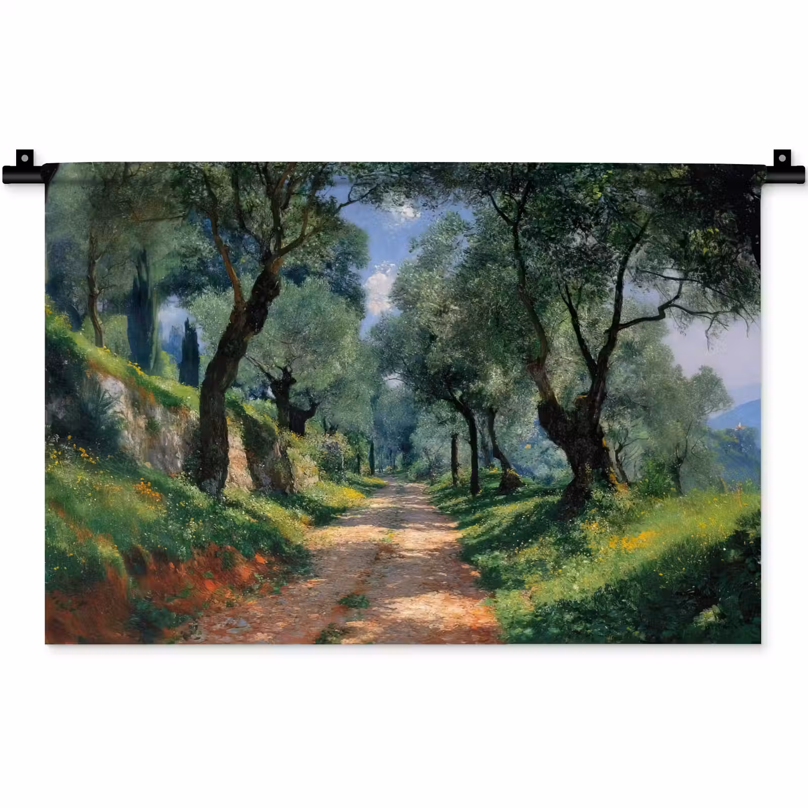 Wandkleed - Pad - Bomen - Schaduw - — 1