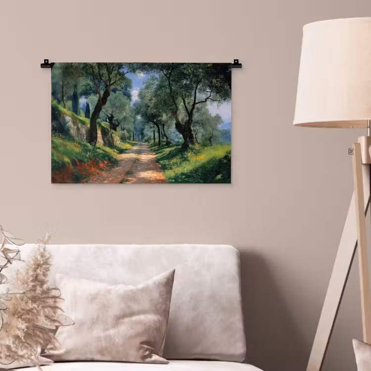 Wandkleed - Pad - Bomen - Schaduw - — 2