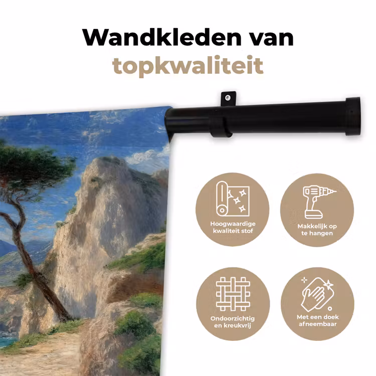 Wandkleed - Rotsen - Kustlijn - Boom - Bergen — 3