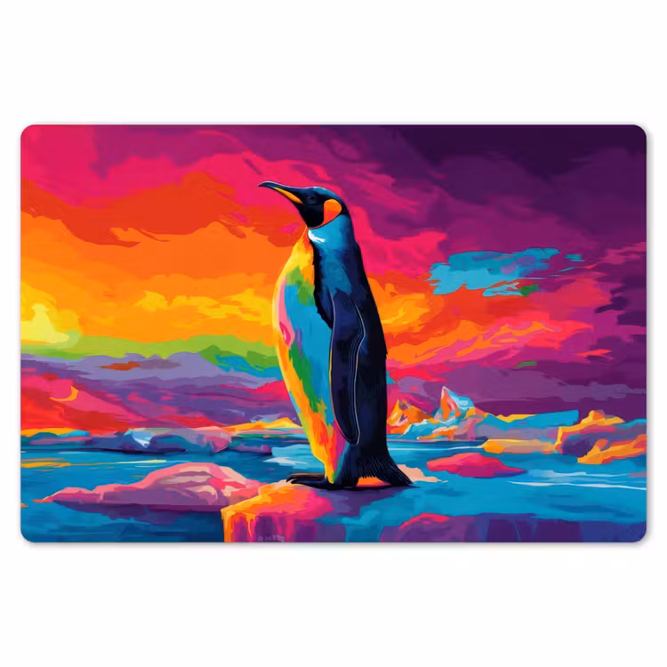 Placemat - 6 stuks - Ijsschots - Pinguïn - Abstract - Lucht — 7