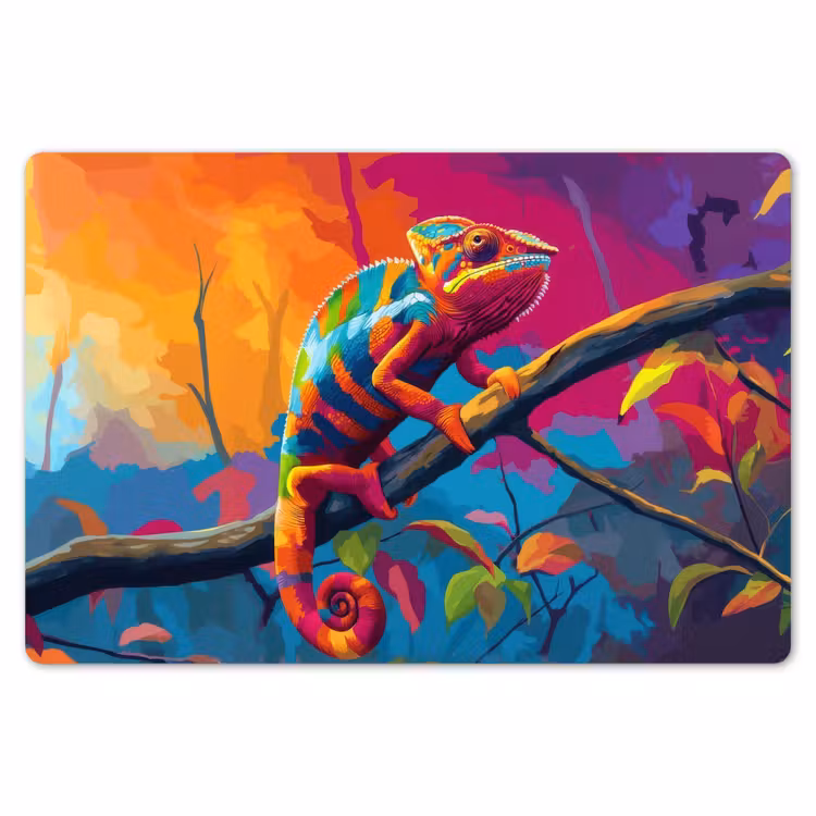 Placemat - 6 stuks - Kameleon - Tak - Gestreept - Bladeren — 7