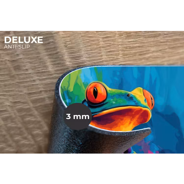 Placemat - 6 stuks - Kikker - Felgekleurd - Tak - Regenboog — 4