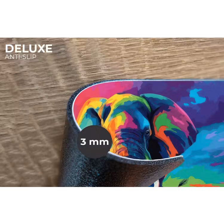 Placemat - 6 stuks - Olifant - Kleurrijk - Lucht - Abstract — 4