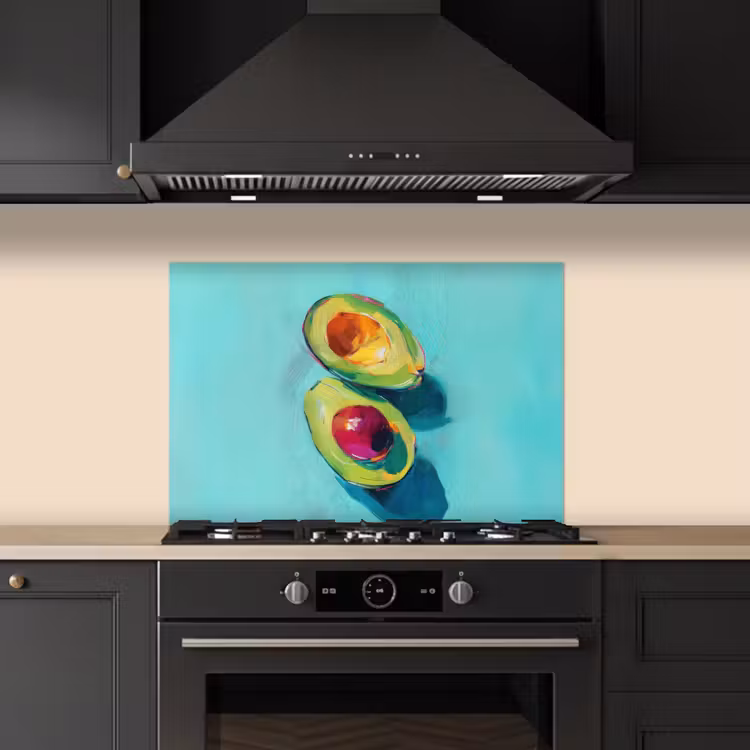 Spatscherm keuken - Avocado - Groen - Pit - Schaduw — 2