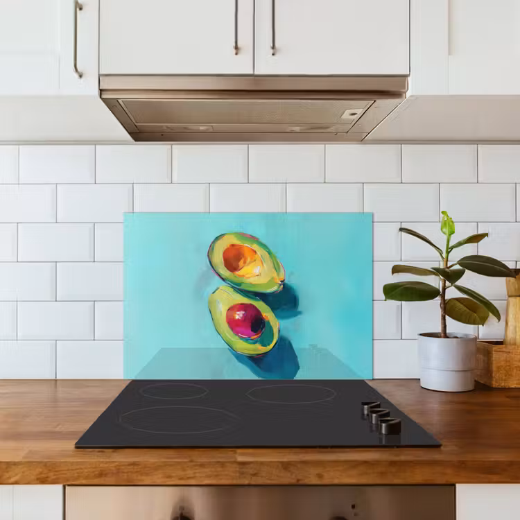 Spatscherm keuken - Avocado - Groen - Pit - Schaduw — 6