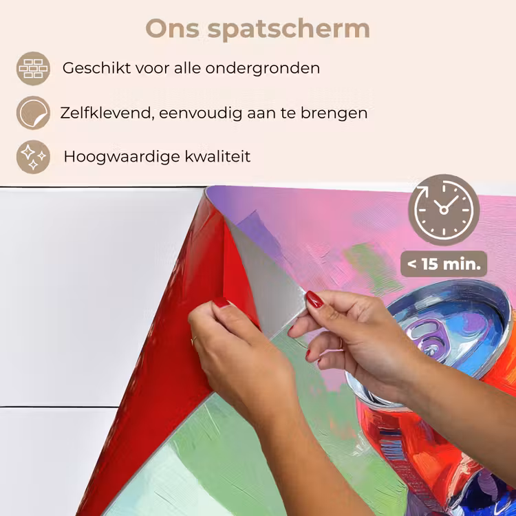 Spatscherm keuken - Frisdrank - Blik - Paars — 4