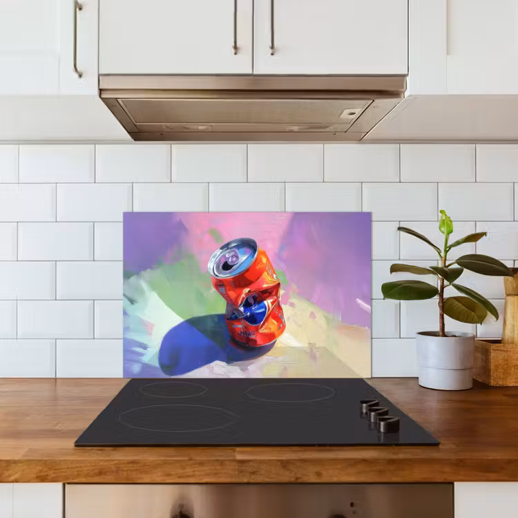 Spatscherm keuken - Frisdrank - Blik - Paars — 6