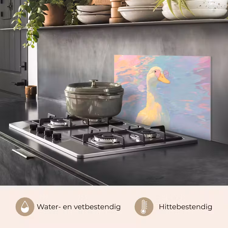 Spatscherm keuken - Eend - Zonnebril - Water — 7