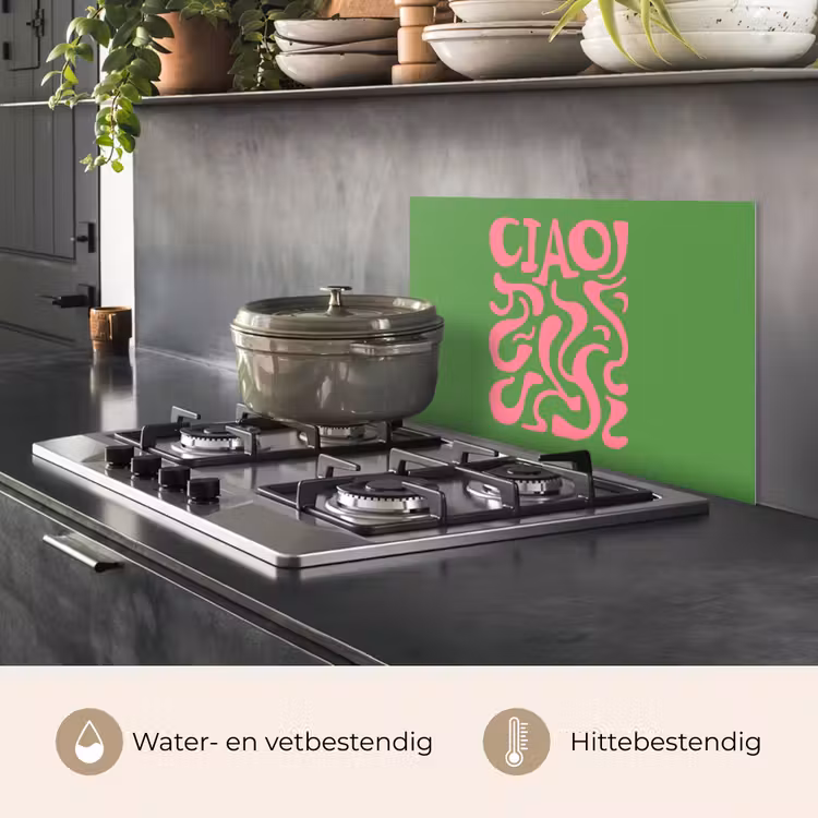 Spatscherm keuken - Abstract - Roze - Ciao - Vormen — 7