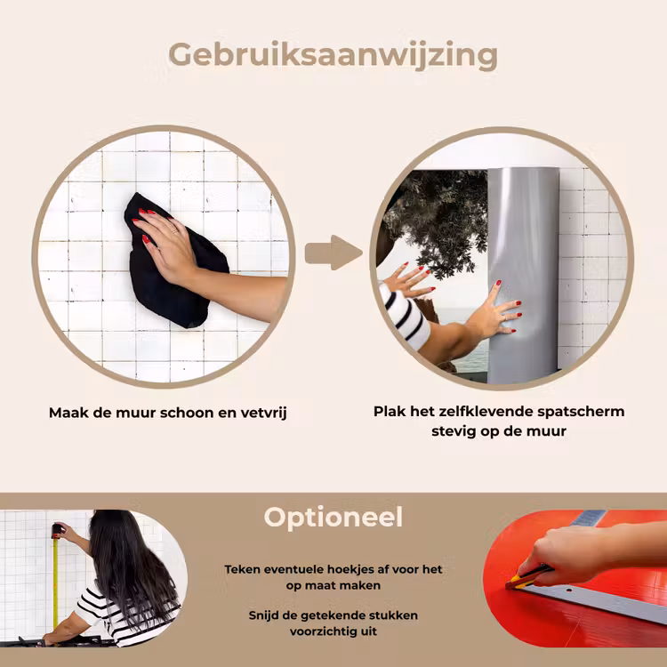 Spatscherm keuken - Rotsen - Zee - Boom - Groen — 8