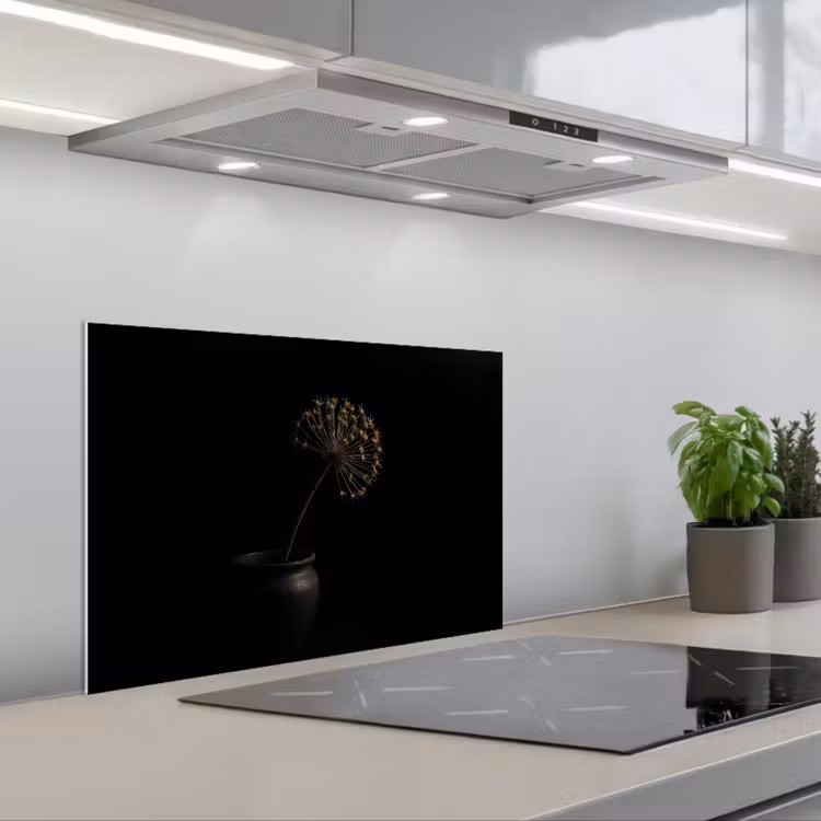 Spatscherm keuken - Bol - Gedroogd - Vaas - Zwart — 5