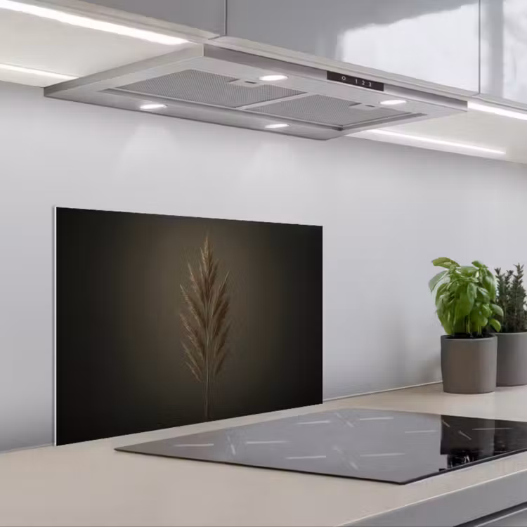 Spatscherm keuken - Tak - Pluimgras - Donkerbruin — 5