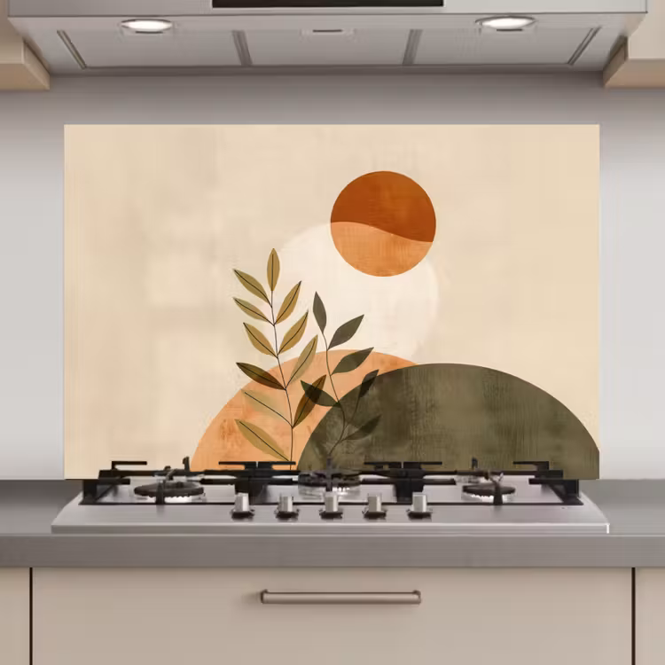 Spatscherm keuken - Takken - Vormen - Abstract — 1