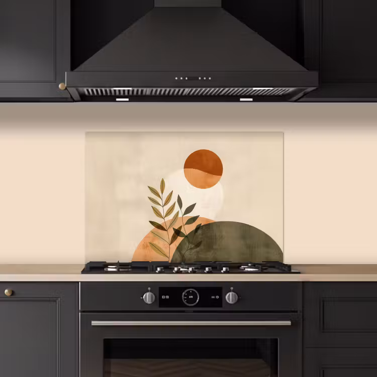 Spatscherm keuken - Takken - Vormen - Abstract — 2