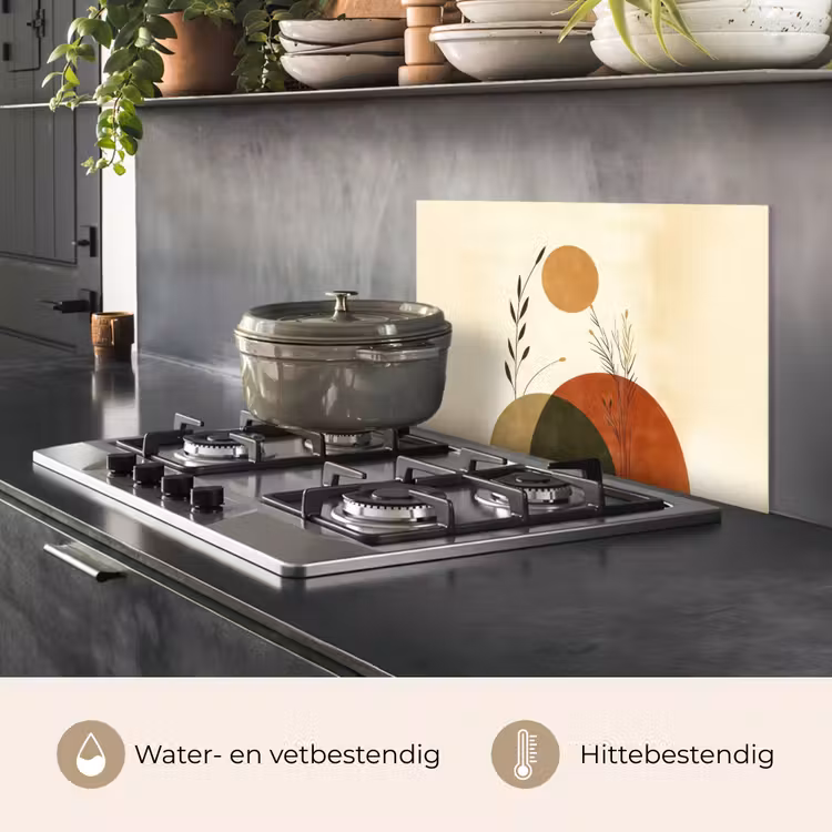 Spatscherm keuken - Planten - Abstract - Vormen — 7