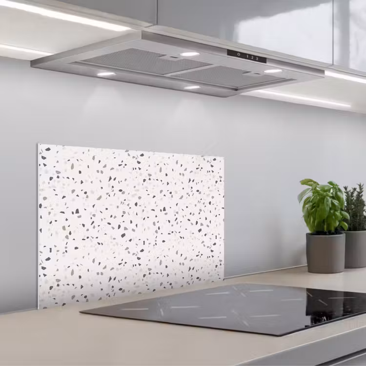 Spatscherm keuken - Terrazzo - Patroon - Créme — 5