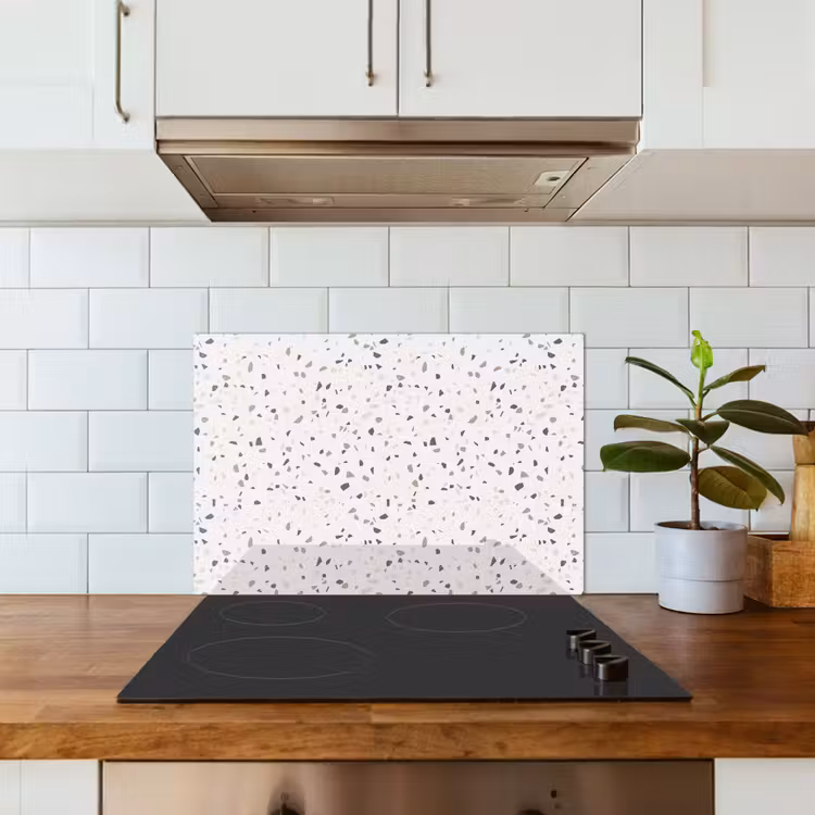 Spatscherm keuken - Terrazzo - Patroon - Créme — 6