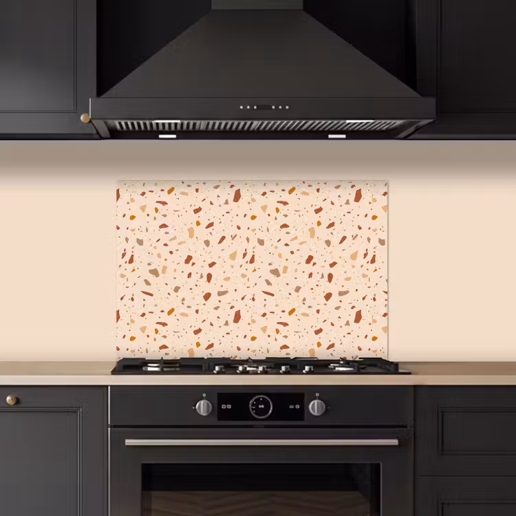 Spatscherm keuken - Terrazzo - Patroon - Kleurrijk - Steen — 2