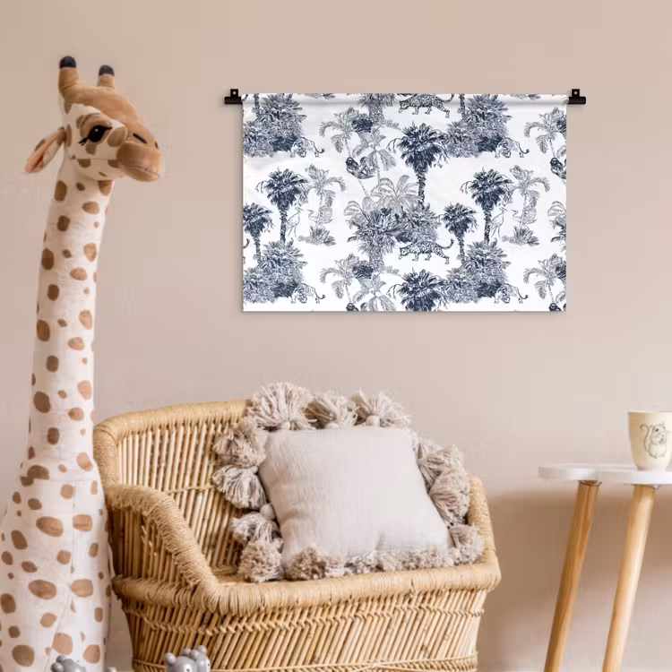 Wandkleed - Jungle - Beplanting - Blauw — 5