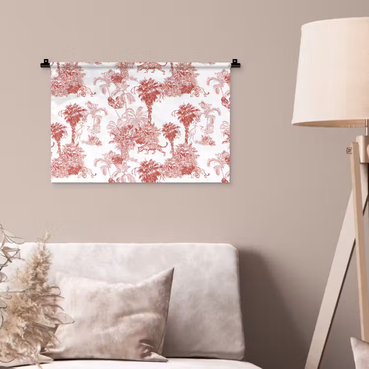 Wandkleed - Jungle - Natuur - Rood — 2