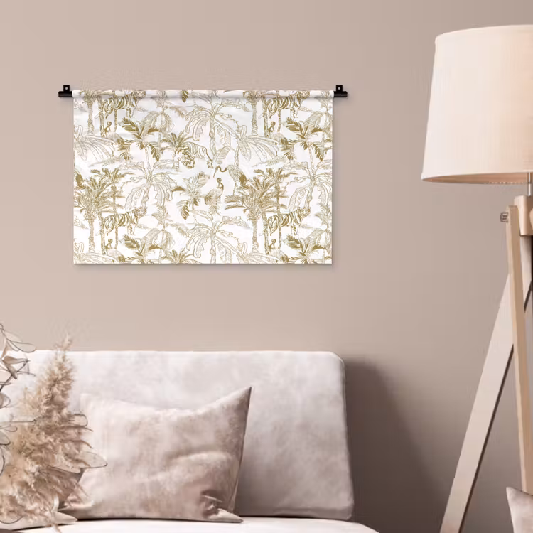 Wandkleed - Tijger - Oerwoud - Beige — 2
