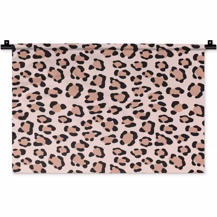 Wandkleed - Vlekken - Beige - Luipaard — 1