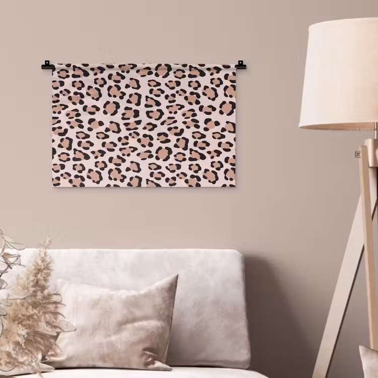 Wandkleed - Vlekken - Beige - Luipaard — 2
