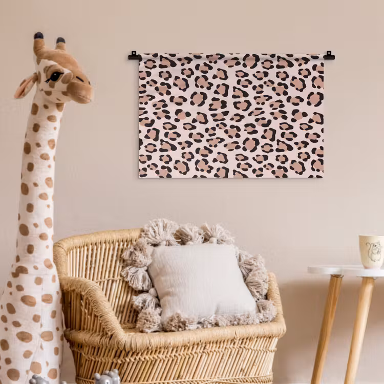 Wandkleed - Vlekken - Beige - Luipaard — 5