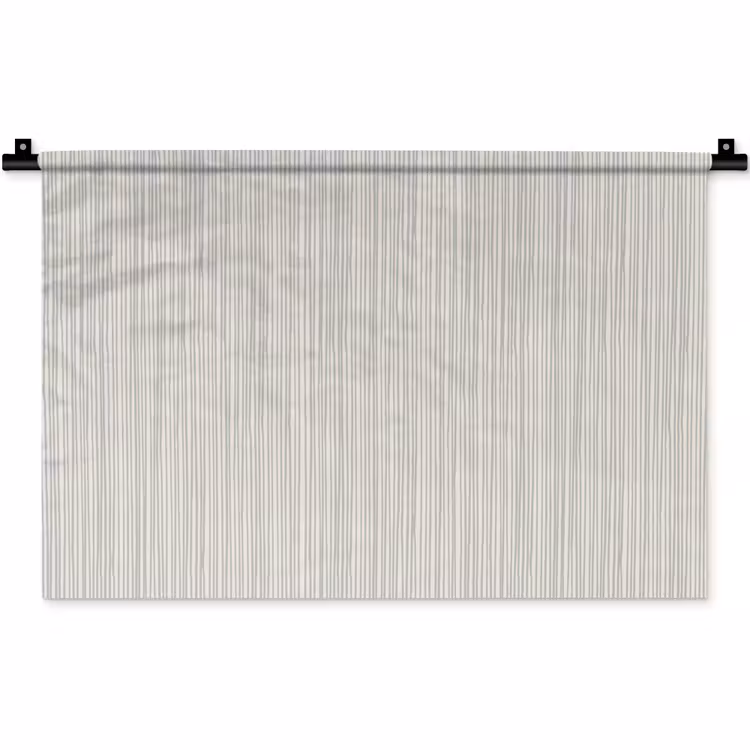 Wandkleed - Verticaal - Strepen - Patroon - Blauw — 1