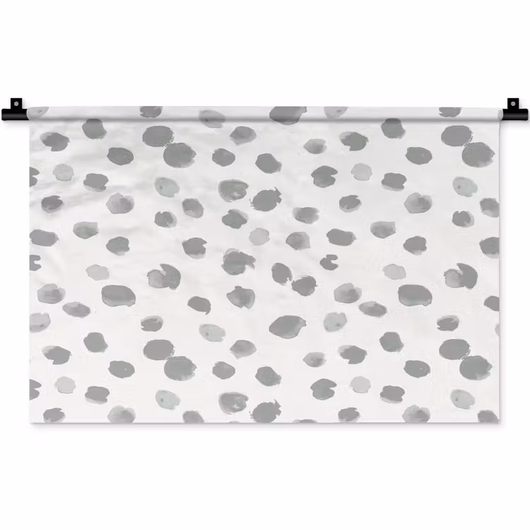 Wandkleed - Vlekken - Grijs - Patroon - Aquarel — 1