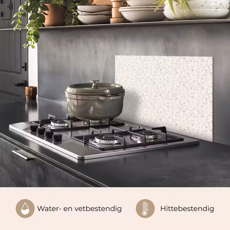 Spatscherm keuken - Bloemen - Motief - Zacht — 6