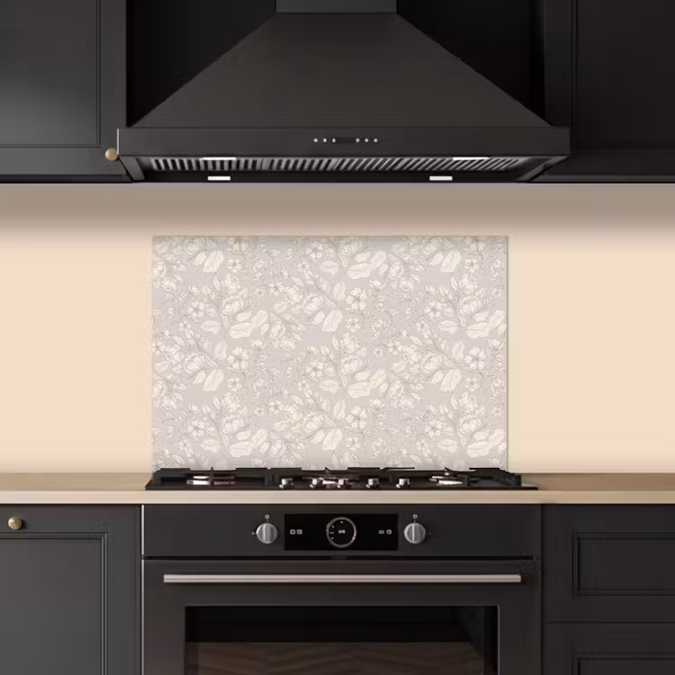Spatscherm keuken - Pioenrozen - Bloesem - Bessen — 1