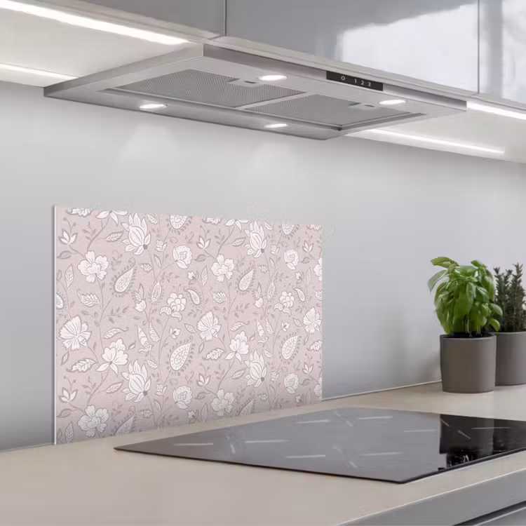 Spatscherm keuken - Bloemen - Getekend - Lavendel — 4
