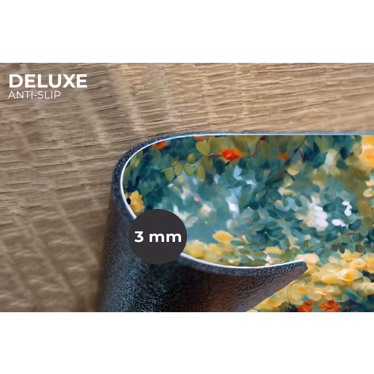 Placemat - 6 stuks - Geel - Bloemen - Groen - Bladeren — 4