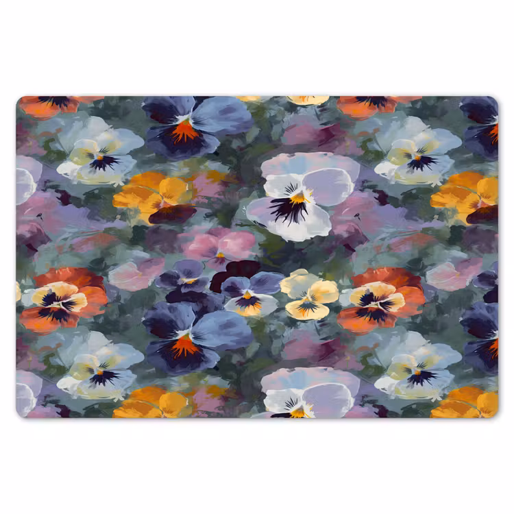 Placemat - 6 stuks - Pastel - Viooltjes - Groen - Patroon — 7