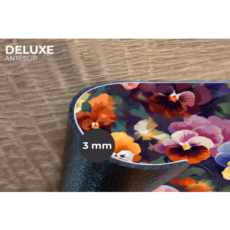 Placemat - 6 stuks - Viooltjes - Kleuren - Bloemblaadjes — 4