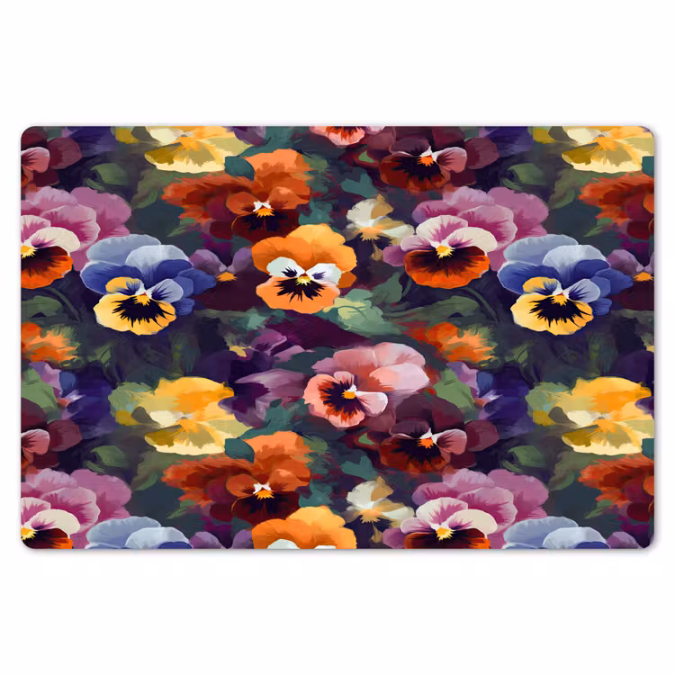 Placemat - 6 stuks - Viooltjes - Kleuren - Bloemblaadjes — 7