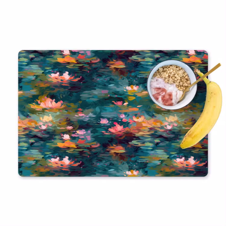 Placemat - 6 stuks - Waterlelies - Vijver - Water — 1