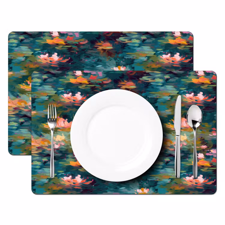 Placemat - 6 stuks - Waterlelies - Vijver - Water — 2