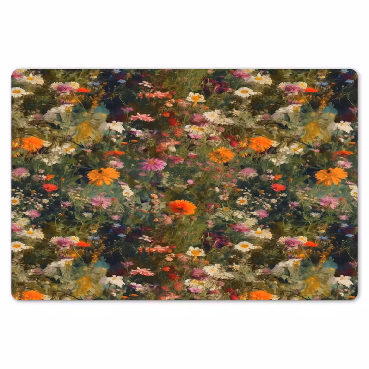 Placemat - 6 stuks - Bloemenveld - Kleuren - Verf — 7