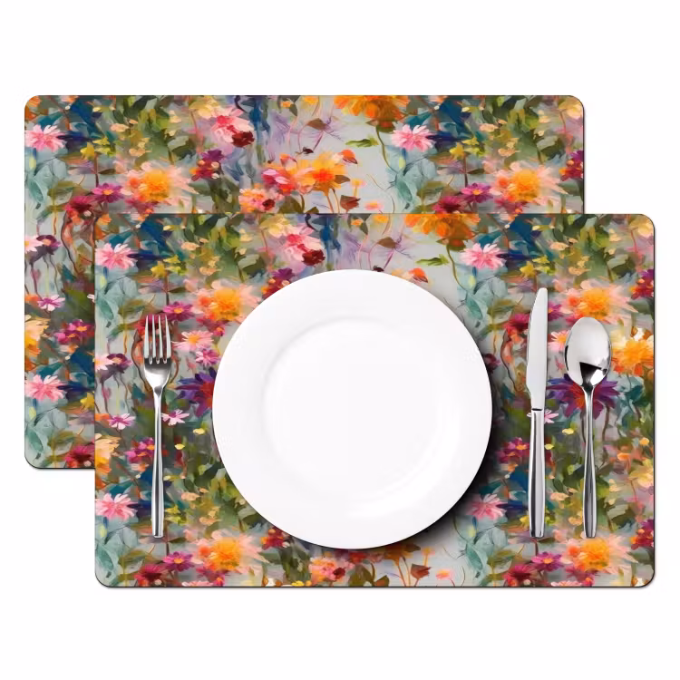 Placemat - 6 stuks - Zomers - Kleurrijk - Patroon - Bloemen — 2