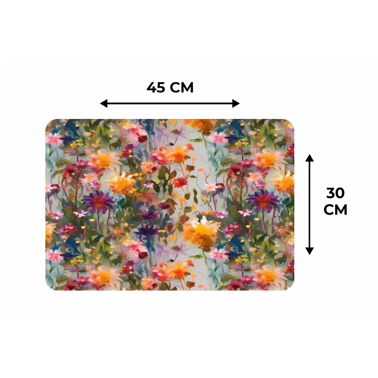Placemat - 6 stuks - Zomers - Kleurrijk - Patroon - Bloemen — 3