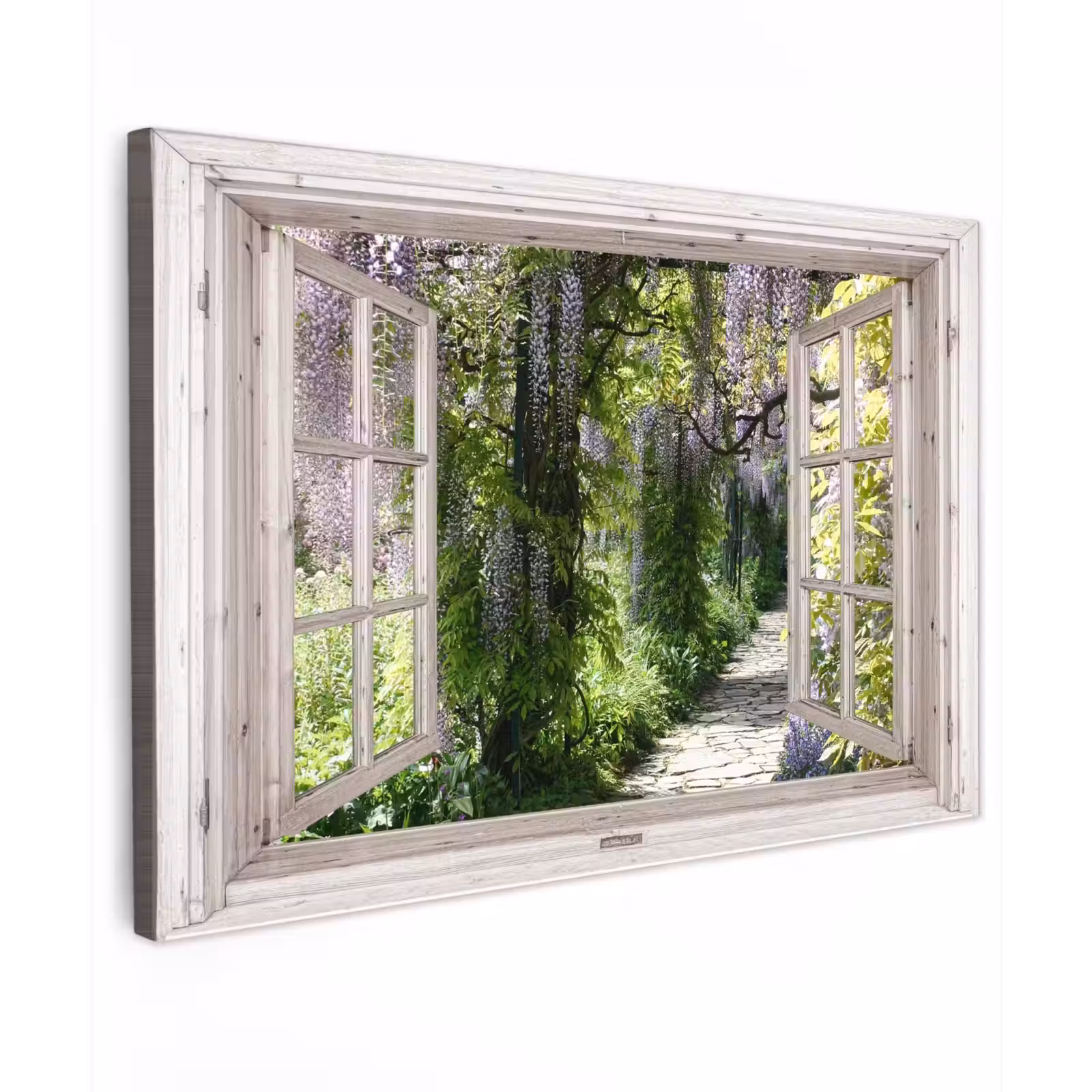 Buiten canvas - Uitzicht op Wisteria-Tuin — 1